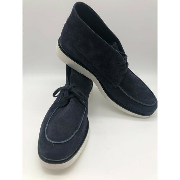 Vince Men's Wayde Suede Chukka Boot Coastal Navy Blue Size US 9.5 $295 - Picture 4 of 12